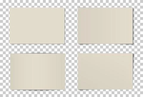 Vector set of curved photo frames Stock Illustration