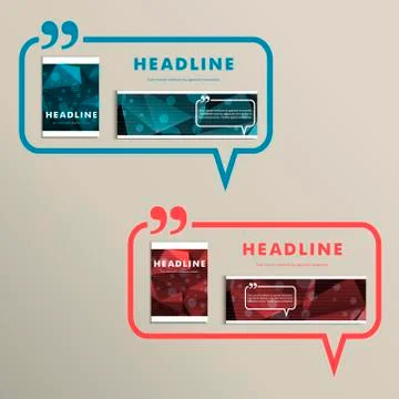 Vector set for design in abstract style Stock Illustration