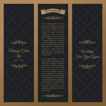 Vector set of design elements labels, icon, logo, frame, luxury packaging for Stock Illustration