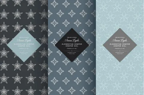 Vector set of design elements seamless Stock Illustration