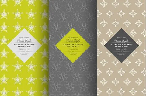 Vector set of design elements seamless イラスト素材