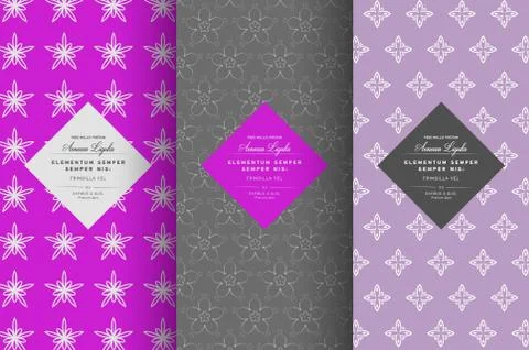 Vector set of design elements seamless イラスト素材