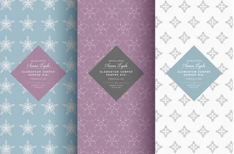 Vector set of design elements seamless Stock Illustration