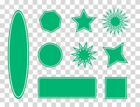 Vector set of design elements stickers, patches and stickers with copy space for Stock Illustration