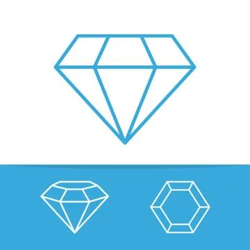 Vector set of diamond design elements Stock Illustration