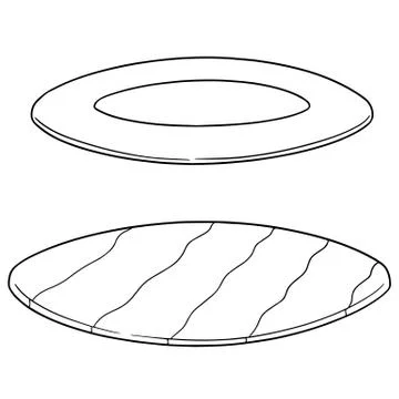 Vector set of dish Stock Illustration