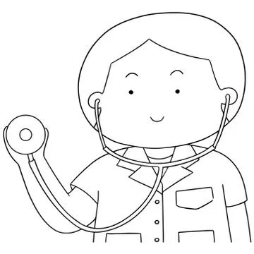 Vector set of doctor Stock Illustration