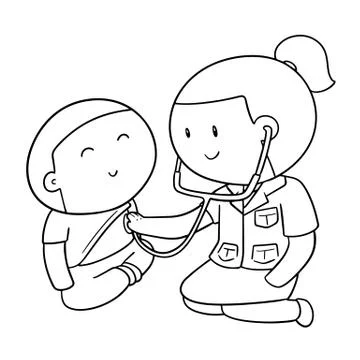 Vector set of doctor Stock Illustration