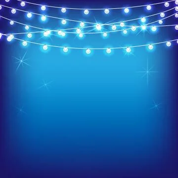 Vector set Electric lighting for greetings Stock Illustration