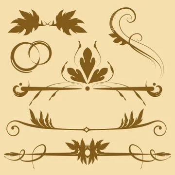 Vector set: elements for design 스톡 일러스트