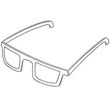 Vector set of eyeglasses Stock Illustration