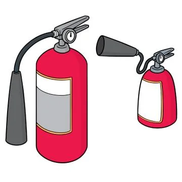 Vector set of fire extinguisher Stock Illustration