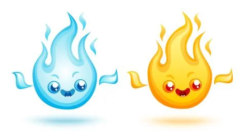 Vector set fire icons 库存插图
