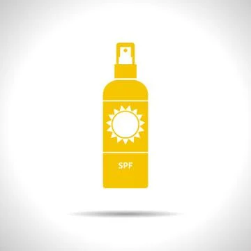 Vector set of flat bottles Stock Illustration