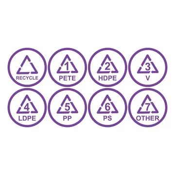 Vector set of flat triangle icons on a white background. Flat design. Stock Illustration