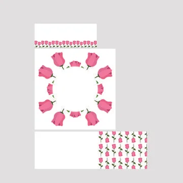 Vector set of floral frames Illustrazione stock