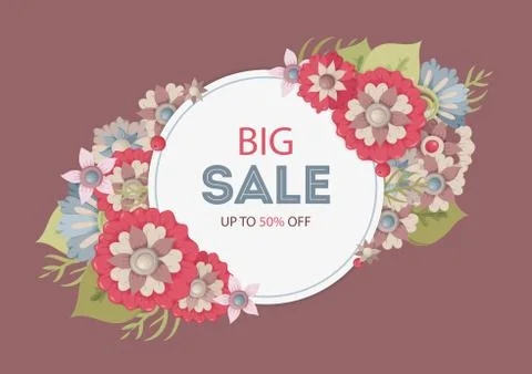 Vector set of floral frames for wedding, anniversary, birthday and party.  Stock Illustration