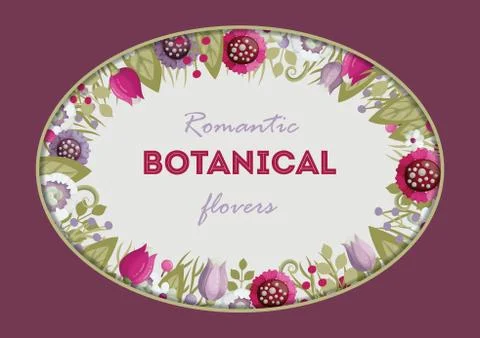 Vector set of floral frames for wedding, anniversary, birthday and party.  Illustrazione stock