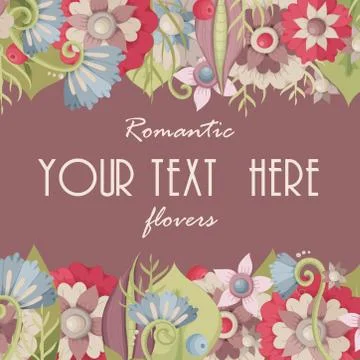 Vector set of floral frames for wedding, anniversary, birthday and party. Stock Illustration