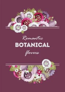 Vector set of floral frames for wedding, anniversary, birthday and party. Stock Illustration