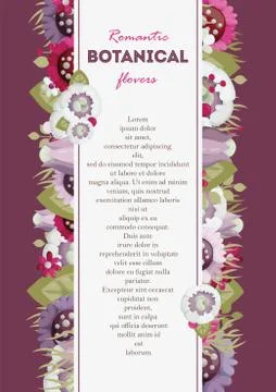 Vector set of floral frames for wedding, anniversary, birthday and party. Stock Illustration