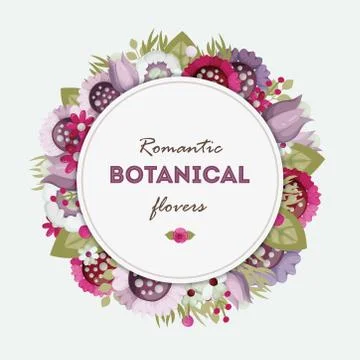 Vector set of floral frames for wedding, anniversary, birthday and party. Stock Illustration