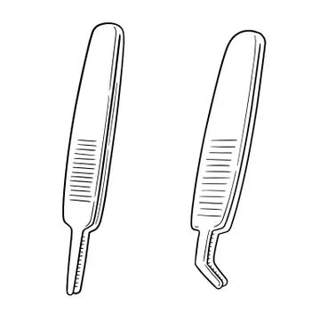Vector set of forceps Stock Illustration