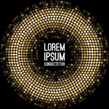 Vector set of frame with glitter disco light theme with black background Illustrazione stock