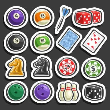 Vector set of Gaming Equipment Stock Illustration