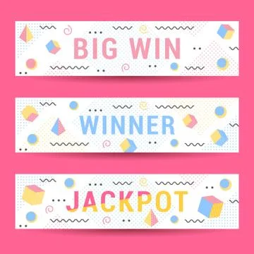 Vector Set Geometric Pattern, Flyers and Banners Free Stock Illustration