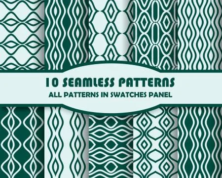 Vector set of geometric patterns for design 스톡 일러스트