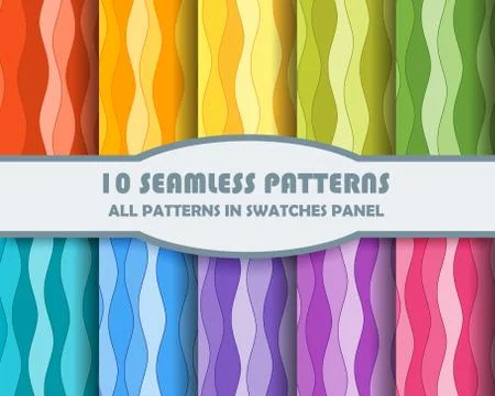 Vector set of geometric patterns for design 스톡 일러스트