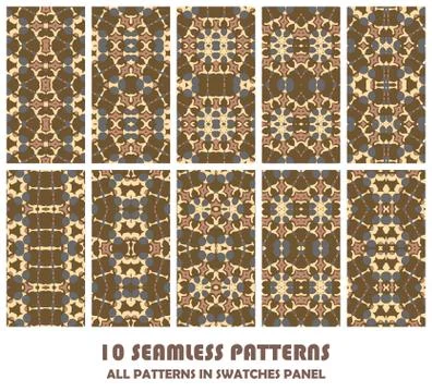 Vector set of geometric patterns for design 스톡 일러스트