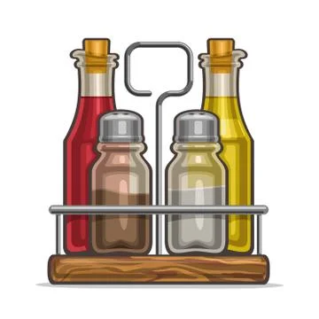 Vector Set of glass Shakers Stock Illustration