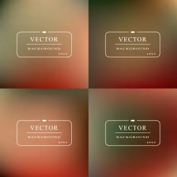 The vector set of gradient mesh. Stock Illustration