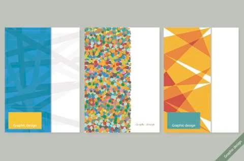 Vector set, graphic design business of the card Stock Illustration