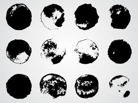 Vector set of grunge backgrounds. Stock Illustration