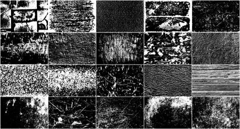 Vector Set Grunge Design Elements. Stock Illustration