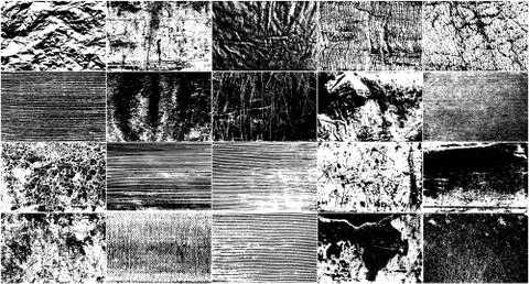 Vector Set Grunge Design Elements. Stock Illustration