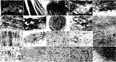 Vector Set Grunge Design Elements. Stock Illustration