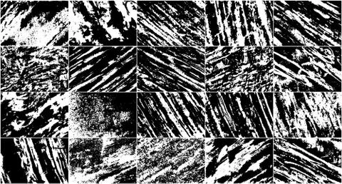 Vector Set Grunge Design Elements. Illustrazione stock