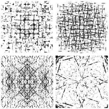 Vector set of grunge distressed texture.Template background Stock Illustration