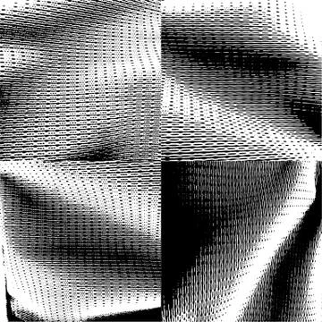 Vector set of grunge textile pattern.Texture Stock-Illustration