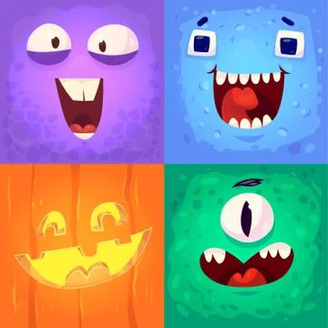 Vector set of halloween badges 스톡 일러스트