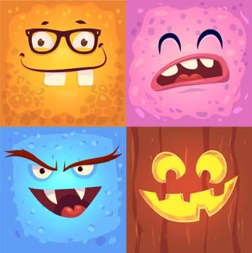 Vector set of halloween badges 스톡 일러스트
