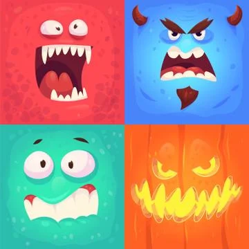 Vector set of halloween badges 스톡 일러스트