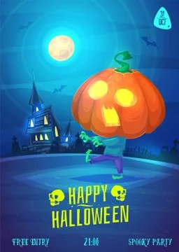 Vector set of halloween illustrations Illustrazione stock