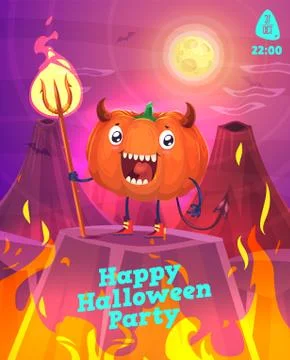 Vector set of halloween illustrations Stock Illustration