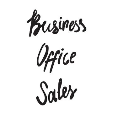 Vector set of hand writing lettering business words Stock-Illustration