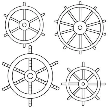 Vector set of helm Stock Illustration